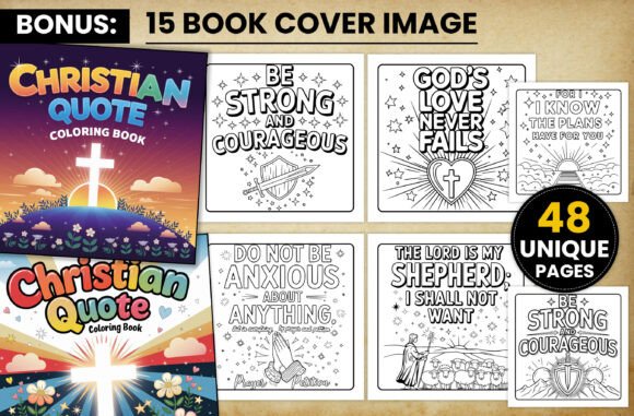 48 Christian Quote Coloring Pages: A Creative Resource for Spiritual Reflection and Inspiration