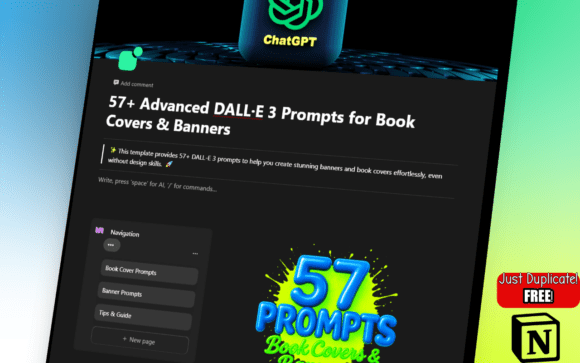 57 Advanced DALL·E 3 Prompts Free: Organize Your AI Art Workflow