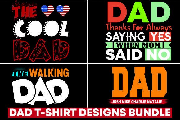 Dad T-Shirt Designs Bundle