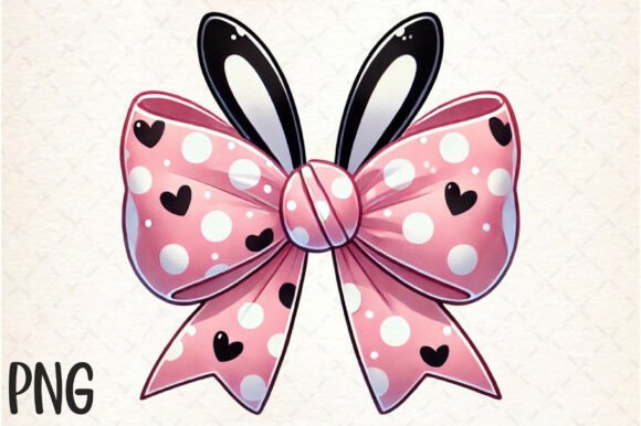 Easter Bunny Coquette Bow PNG: A Creative Resource for Digital and Print Projects