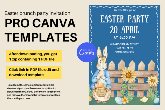 Easter Party Canva Template PRO: A Comprehensive Guide to Creating Stunning Designs