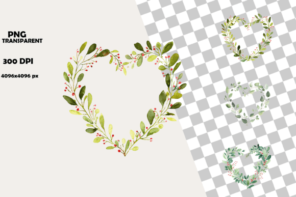 Elegant Foliage Valentine Heart Wreath: A Botanical Touch for Your Creative Projects