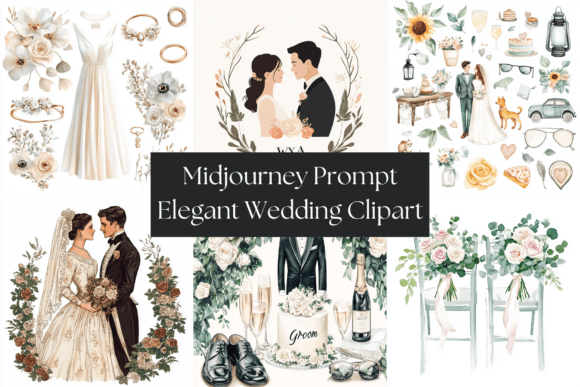 Elegant Wedding Clipart: A Touch of Romance for Your Creative Projects