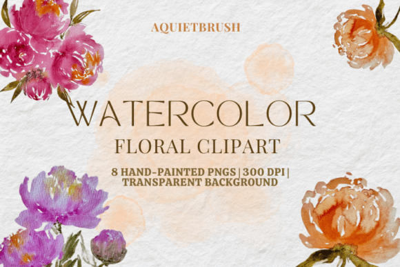 Hand-drawn Watercolor Peonies: A Timeless Addition to Creative Projects