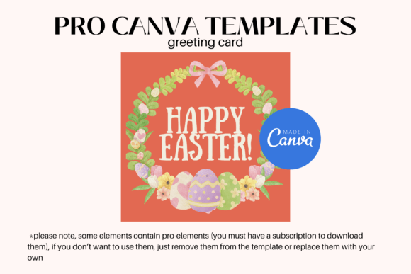 Happy Easter Holiday Greeting Card