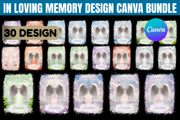 In Loving Memory Canva Editable Bundle: A Creative Solution for Memorial Designs
