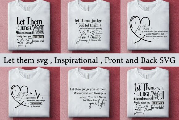 Let Them Svg 6 Svg Inspirational Desig