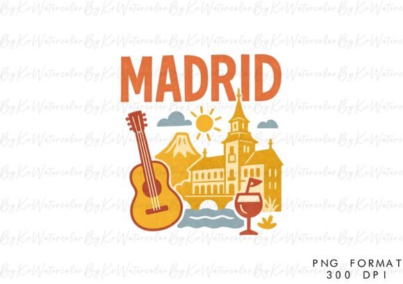 Madrid Spain Hand Drawn Clipart: A Strategic Asset for Creative Projects