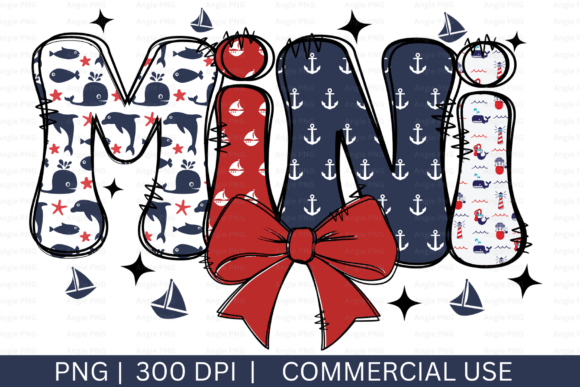 Mini Coquette Bow Nautical PNG: A Versatile Design for Creative Projects