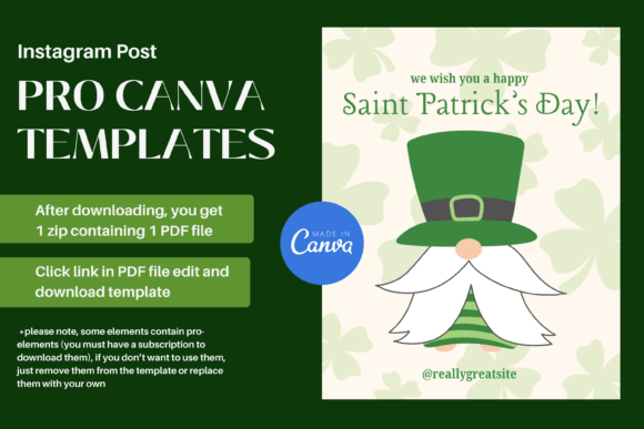 Patrick’s Day Instagram Post Canva PRO: A Creative Solution for Social Media Success