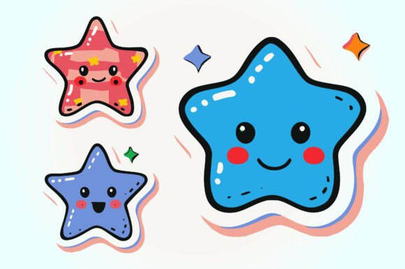 Smiley Star Clipart Line Art Vector PNG: A Versatile Design Tool