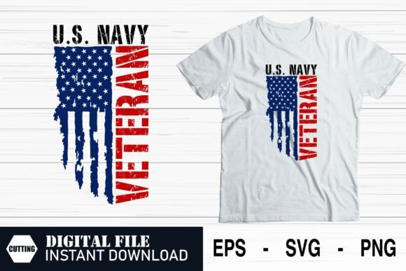 US Navy Veteran T-shirt Design Anchor